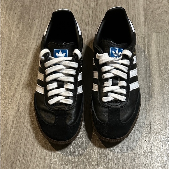 adidas Other - Adidas Men's Black and White Sneakers with Blue Accents